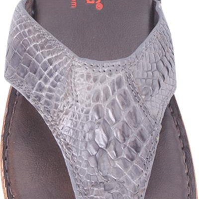 Dép Nam Da Cá Sấu Huy Hoàng HT7224 - Xám