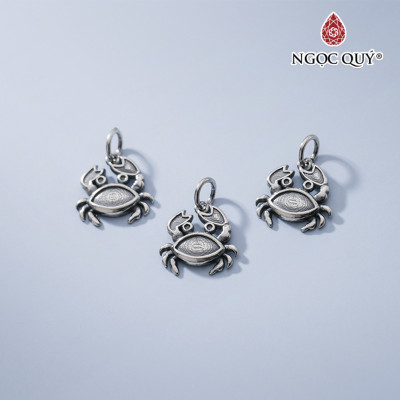 Charm bạc hình con cua treo - Ngọc Quý Gemstones