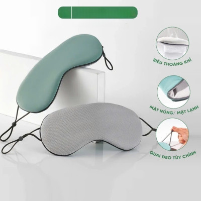 Bịt Che Mắt Ngủ Văn Phòng, Trên Xe Ô tô, Máy Bay, Thoáng Khí, Mềm Mại Cho Giấc Ngủ Ngon, Mặt Nạ Ngủ. Du Lịch Dã Ngoại Phượt Thiền - Giao Màu Ngẫu Nhiên