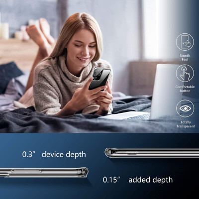 Ốp lưng chống sốc trong suốt siêu mỏng cho Samsung Galaxy S21 Ultra hiệu Likgus Crashproof giúp chống chịu mọi va đập - hàng nhập khẩu