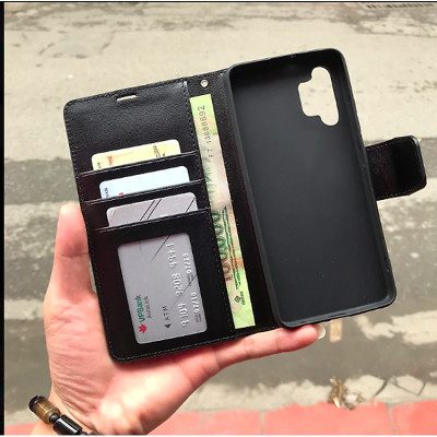 Bao Da Bò Non Hanman Cho SamSung Galaxy S24 Ultra / S24 Plus / S24 Có Ngăn Đựng Tiền và Thẻ - Hàng Nhập Khẩu