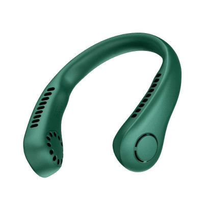 Quạt Mini Đeo Cổ Thông Minh Tích Điện 4000mAh, 3 Cấp Độ Gió Không Cánh