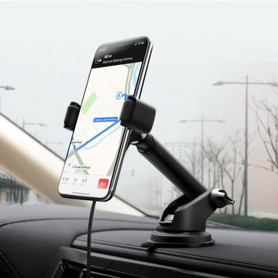 Bộ Sạc Không Dây Trên Xe Hơi Hoco S12 - Hàng Chính Hãng 