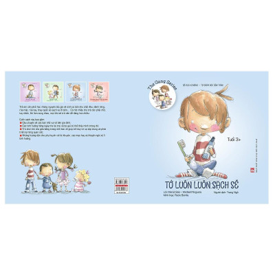 Sách - The Gang Series - Tớ Luôn Luôn Sạch Sẽ - Bé Học Kĩ Năng Tự Chăm Sóc Bản Thân (Tuổi 3+) - NXB Phụ Nữ