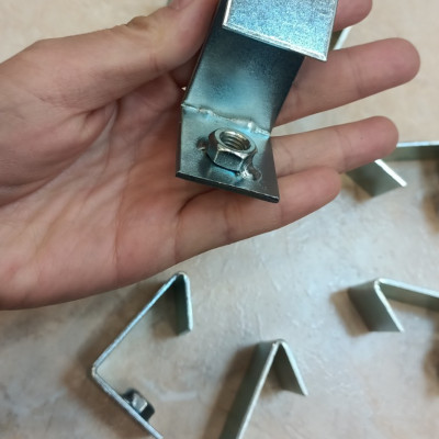 set 50 móc xà gồ chữ C treo tyren 6,8,10,12 móc treo ty chữ C
