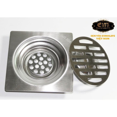 Hố ga Inox SUS 304,12x12cm Eurolife EL-HG12