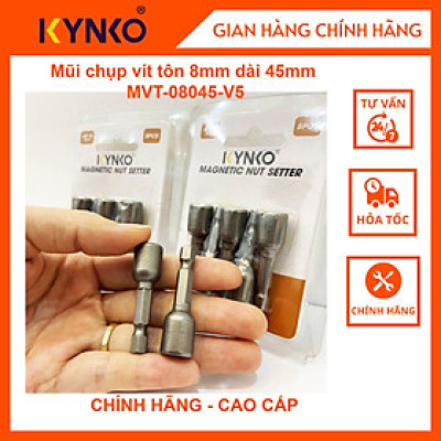 Mũi chụp vít tôn 8mm dài 45mm MVT-08045-V5 CHÍNH HÃNG KYNKO