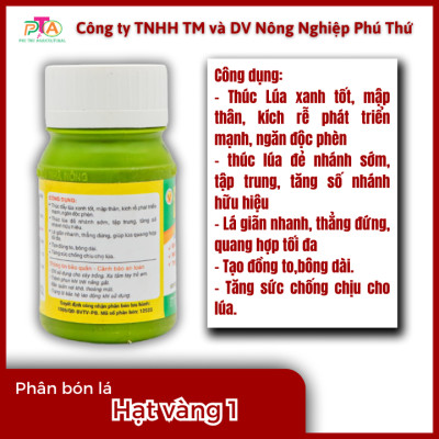 Phân Bón Lá Đầu Trâu MK Hạt Vàng 1 (10-3-2) chai 100ml