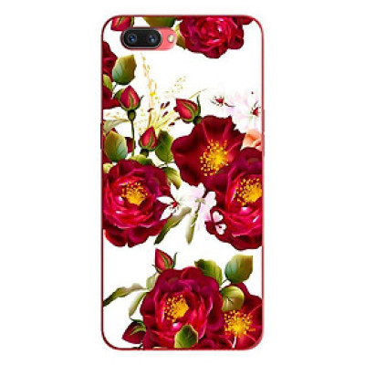 Ốp lưng in cho OPPO A5 mẫu Hoa Hồng Nhị Vàng Nền Trắng - Hàng chính hãng