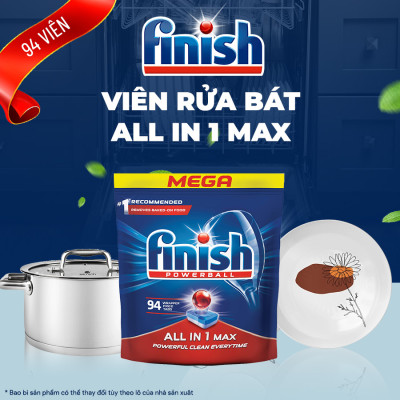 Viên rửa bát Finish All in 1 Max 94 viên