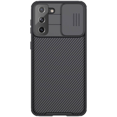 Ốp lưng cho Samsung Galaxy S21 Plus bảo vệ camera chống sốc hiệu Nillkin Camshield chống sốc cực tốt, chất liệu cao cấp, có khung & nắp đậy bảo vệ Camera - hàng chính hãng