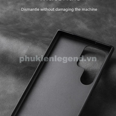 Ốp lưng da cao cấp cho SamSung Galaxy S25 Ultra , S24 Ultra , S23 Ultra , S22 Ultra chính hãng X-level viền mềm, chống bám vân tay - Hàng chính hãng