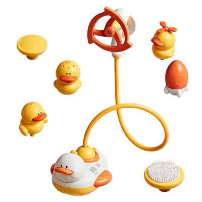 BỘ ĐỒ CHƠI VỊT VÀNG PHUN NƯỚC NHÀ TẮM CHO BÉ YÊU_kèm vòi sen và nhiều phụ kiện dễ thương