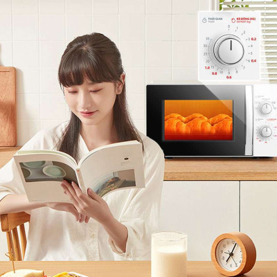 Lò vi sóng Toshiba MWP-MM20P(WH) - Dung tích 20 lít, 5 mức công suất, Kết hợp chống thấm 3 lớp, Kháng khuẩn bên trong lò - Hàng chính hãng