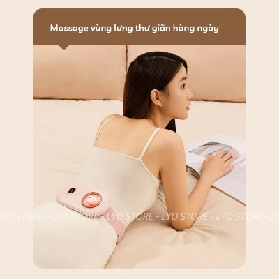 Đai chườm nóng sưởi ấm có chức năng massage - Giảm đau bụng kinh nguyệt