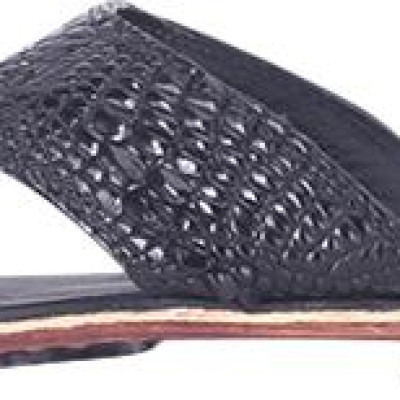 Dép Nam Da Cá Sấu Huy Hoàng HT7219 - Đen