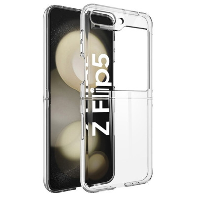Ốp lưng trong suốt chống sốc cho Samsung Galaxy Z Flip 5 / ZFLip 5 5G hiệu Likgus Crystal - Bảo vệ toàn diện, chống sốc chống va đập, đệm khí 4 góc - Hàng nhập khẩu