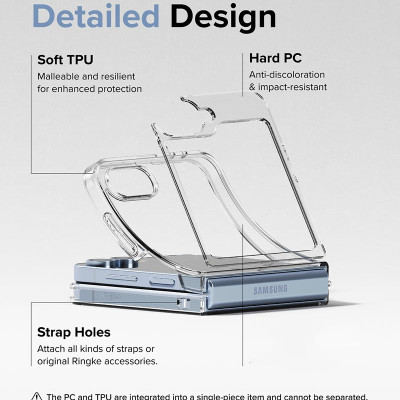 Ốp lưng trong suốt dành cho Samsung Galaxy Z Flip 7/ Z Flip 6 RINGKE Fusion_ Hàng chính hãng