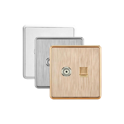CÔNG TẮC CÁP TIVI VÀ ĐIỆN THOẠI  87573 AKKO STAR   - HÀNG CHÍNH HÃNG