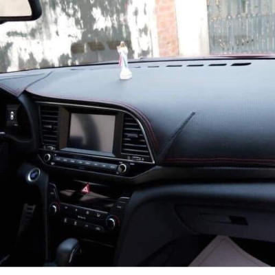 Thảm da Taplo vân carbon Cao cấp dành cho xe Hyundai Tucson 2019