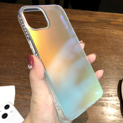 Ốp lưng phản quang dành cho iPhone 13, 13 Pro, 13 Pro Max hiệu Memumi Rainbow đổi màu theo góc nhìn không ố màu - Hàng nhập khẩu
