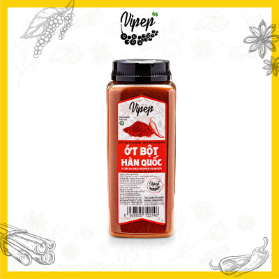 Ớt Bột Hàn Quốc Tự Nhiên Vipep Hũ Nhựa 450g