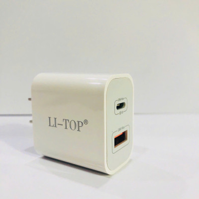 Củ sạc nhanh LI-TOP AC10, PD 20W, đạt chứng nhận 3C tiêu chuẩn quốc gia, hàng chính hãng cho dùng thử 30 ngày