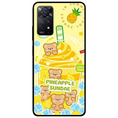 Ốp lưng dành cho Xiaomi Redmi Note 11 Pro 5G mẫu Gấu và Dứa