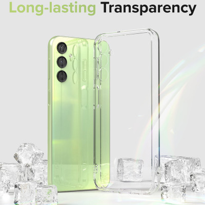 Ốp lưng silicon dẻo cho Samsung Galaxy A24 4G hiệu Ultra Thin trong suốt mỏng 0.6mm độ trong tuyệt đối chống trầy xước - Hàng nhập khẩu