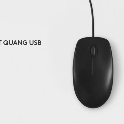 Chuột Quang Dây B100 Máy Tính Cổng Usb Dây Dài 1.1M