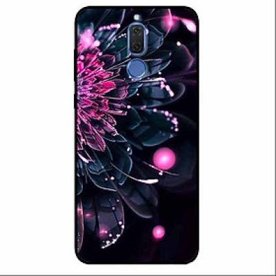 Ốp lưng in cho Huawei Nova 2i Mẫu Mẫu Đơn Hồng Đen