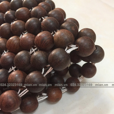 Chiếu Hạt Gỗ Trắc Mộc Cao Cấp - Kích Thước 1,6mx2m hạt 1.8cm ( video , hình thật ) 