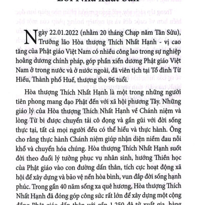 Thích Nhất Hạnh - Người Thắp Sáng Con Đường Tỉnh Thức
