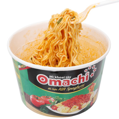 6/6 Thùng 12 hộp mì trộn Omachi xốt Spaghetti 105g