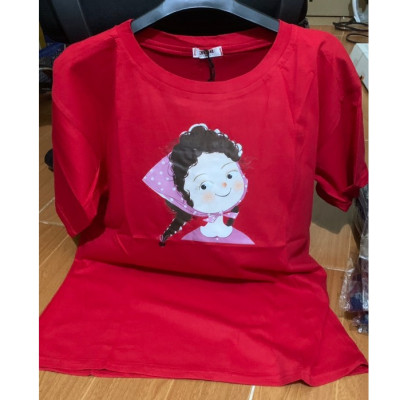 Áo thun nam nữ form rộng, Áo phông tay lỡ, chất liệu thun Thái co giãn, áo unisex hình Cô Gái dưới 65kg, NeSa Shop