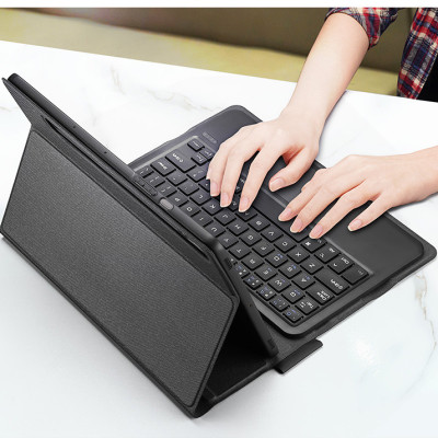 Bao da dành cho SamSung Galaxy Tab S10 Fe , S10 Fe Plus , S10 Plus , S9 Plus , Tab S9 Fe Plus , Tab S9 Fe , Tab S9 kèm bàn phím bluetooth Dux Ducis có bàn di chuột TrackPad - Hàng nhập khẩu