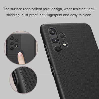 Ốp Lưng Sần cho Samsung Galaxy A32 4G chống sốc cực tốt hiệu Nillkin Super Frosted Shield - hàng nhập khẩu