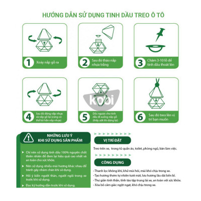 Combo 2 Tinh Dầu Treo Xe Ô Tô KOBI Cam Ngọt, Cà Phê Treo Phòng Ngủ, Treo Nhà Vệ Sinh, Treo Tủ Quần Áo, Xịt Thơm Xe, Khử Mùi Xe Mới, Chống Say Xe, Giúp Bạn Thư Giãn Trên Đường