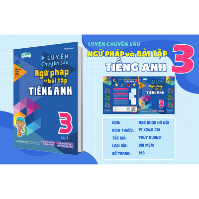 Luyện chuyên sâu ngữ pháp và bài tập tiếng Anh 3 - combo 2 tập (Global)