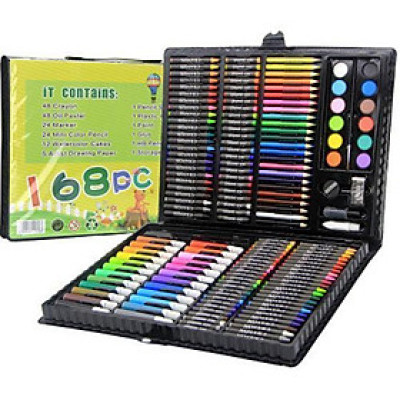 Hộp Bút Chì Màu 168 Món Kid