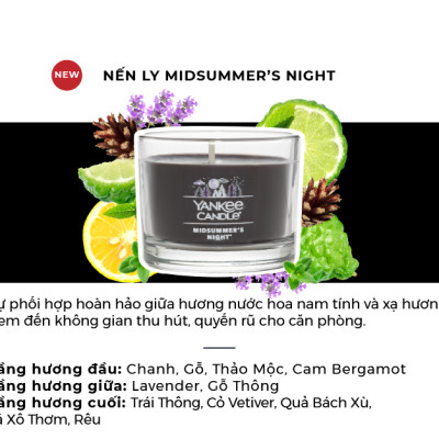 Nến ly mini Yankee Candle (37g) - Midsummer