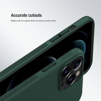 Ốp lưng nhám chống sốc cho IPhone 16 Pro Max , 16 Pro , 16 Plus , 16 , 15 Pro Max , 14 Pro Max Lưng cứng viền dẻo hiệu Nillkin Super Frosted - hàng chính hãng