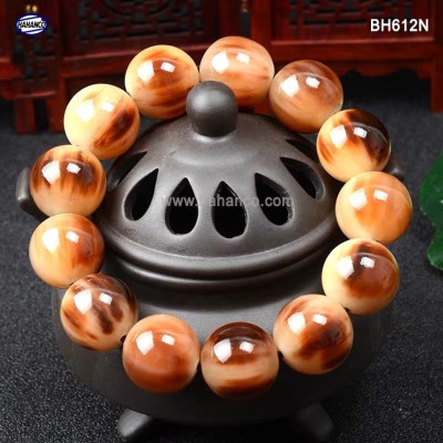 Vòng Tay sừng bò Châu Phi màu vân nưa (BH612N) Giúp Tâm Bạn Tĩnh - Sức Khỏe Bình An - Tài Lộc - Bracelet of HAHANCO