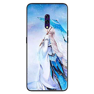 Ốp lưng in cho Realme X Mẫu Cô Gái Nơ Đỏ
