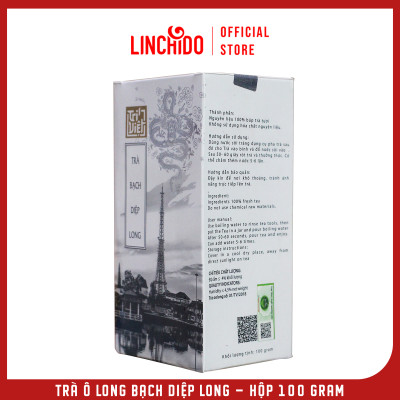 Trà Ô Long - Bạch Diệp Long - Hộp 100 Gram