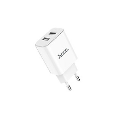 Củ Sạc Hoco C62A - 2 Cổng  USB - Tặng Cáp Micro Usb - Chính Hãng 