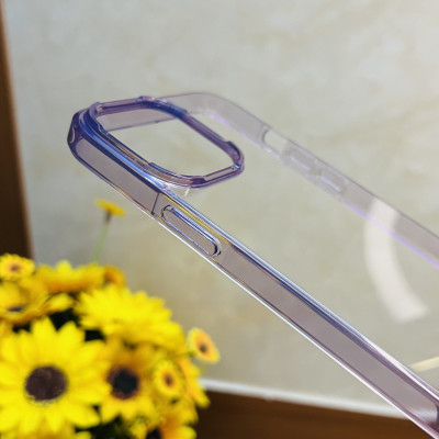 Ốp lưng dành cho iPhone 13 Pro Max Likgus trong viền màu tím- Hàng chính hãng