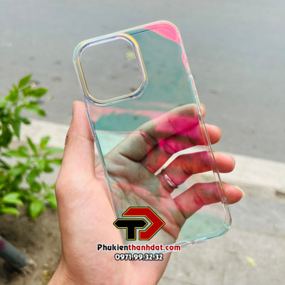 Ốp lưng dành cho iPhone 13 Pro Max chính hãng Memumi Rainbow không ố màu - Hàng nhập khẩu