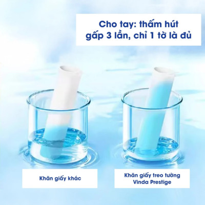 Combo 4 Gói Khăn Giấy Treo Tường Cao Cấp Vinda Prestige 4D 3 lớp 212 tờ