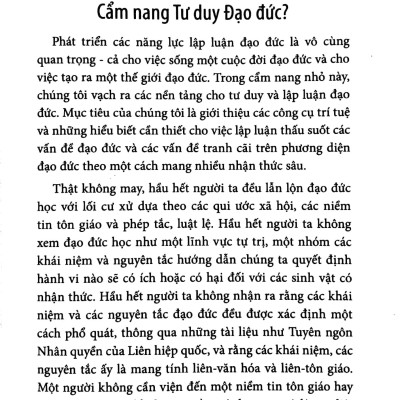 Cẩm Nang Tư Duy Đạo Đức